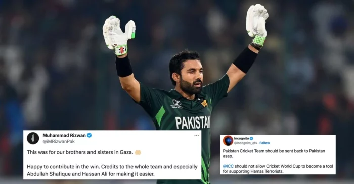 World Cup 2023: Muhammad Rizwan faces social media outrage for dedicating his century against Sri Lanka to ‘brothers and sisters in Gaza’
