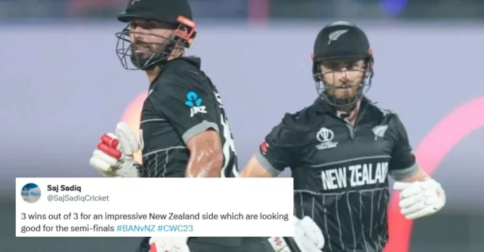 Twitter reactions: Kane Williamson, Daryl Mitchell lead New Zealand to comfortable win over Bangladesh in World Cup 2023