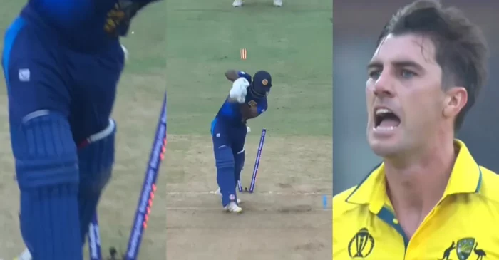 World Cup 2023 [WATCH]: Pat Cummins bamboozles Kusal Perera with an absolute jaffa during AUS vs SL game