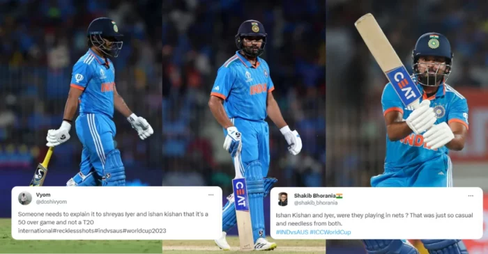 CWC 2023: India’s top-order collapse sparks fury among fans as Rohit Sharma, Ishan Kishan, Shreyas Iyer depart for ducks against Australia