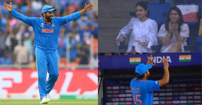 World Cup 2023: Rohit Sharma makes a special gesture towards wife Ritika Sajdeh after India’s win over Pakistan; video goes viral