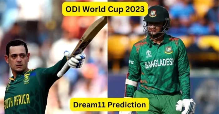 ODI World Cup 2023, SA vs BAN: Match Prediction, Dream11 Team, Fantasy Tips & Pitch Report | South Africa vs Bangladesh