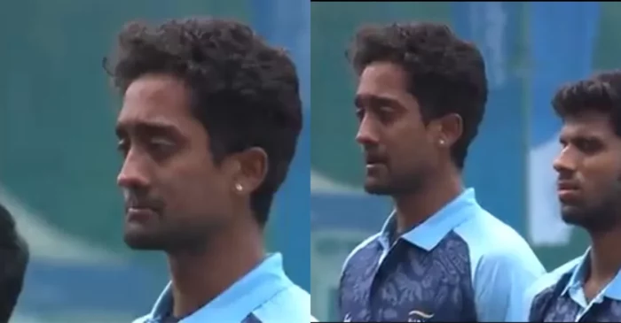 Asian Games 2023 [WATCH]: ‘Emotional’ Sai Kishore chokes during the national anthem – IND vs NEP