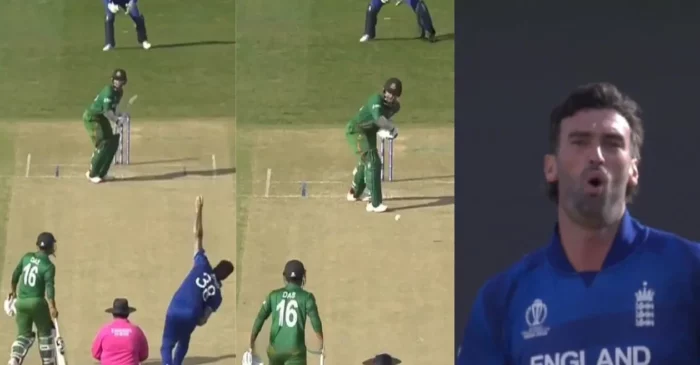 CWC 2023 [WATCH]: Reece Topley cleans up Shakib al Hasan with an absolute jaffa during ENG vs BAN clash