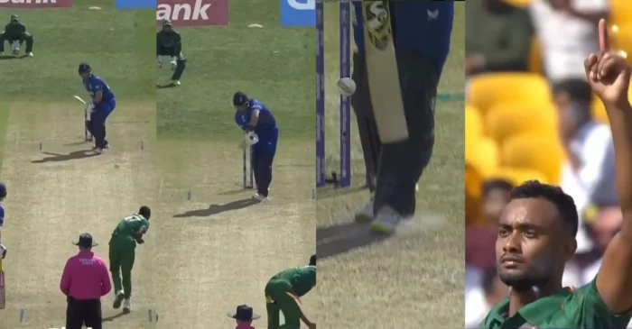 CWC 2023 [WATCH]: Shoriful Islam sends stumps flying as he castles Liam Livingstone with an absolute ripper during ENG vs BAN clash