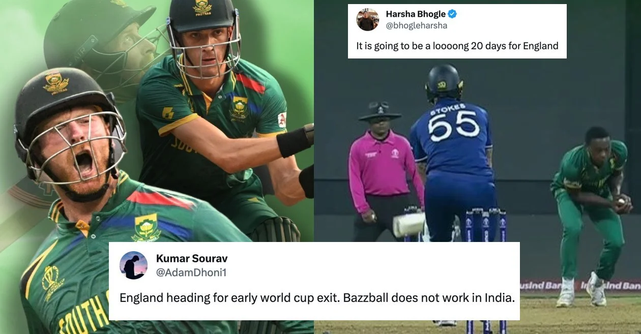 Twitter Reactions: South Africa hand England their biggest defeat in ODI World Cup history