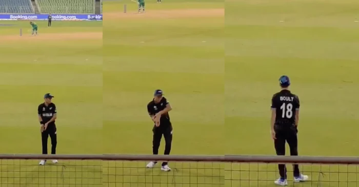 ODI World Cup 2023 [WATCH]: Trent Boult imitates Sanju Samson during NZ vs SA warmup game in Thiruvananthapuram