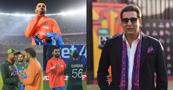 World Cup 2023: Wasim Akram criticizes Babar Azam for receiving signed jerseys from Virat Kohli after Pakistan’s defeat against India