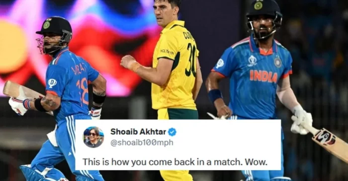 Twitter goes wild as Virat Kohli, KL Rahul steer India to victory over Australia in Chepauk at ODI World Cup 2023