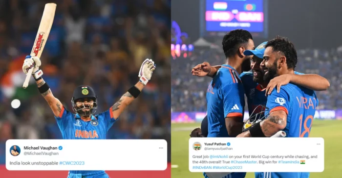 World Cup 2023 [Twitter reactions]: Virat Kohli’s ton help India register a decent win over Bangladesh and maintain their winning streak