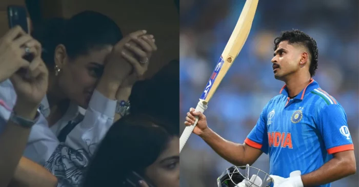 Shreyas Iyer’s dismissal leaves KL Rahul’s wife Athiya Shetty disappointed; reaction goes viral – IND vs SL, ODI World Cup 2023