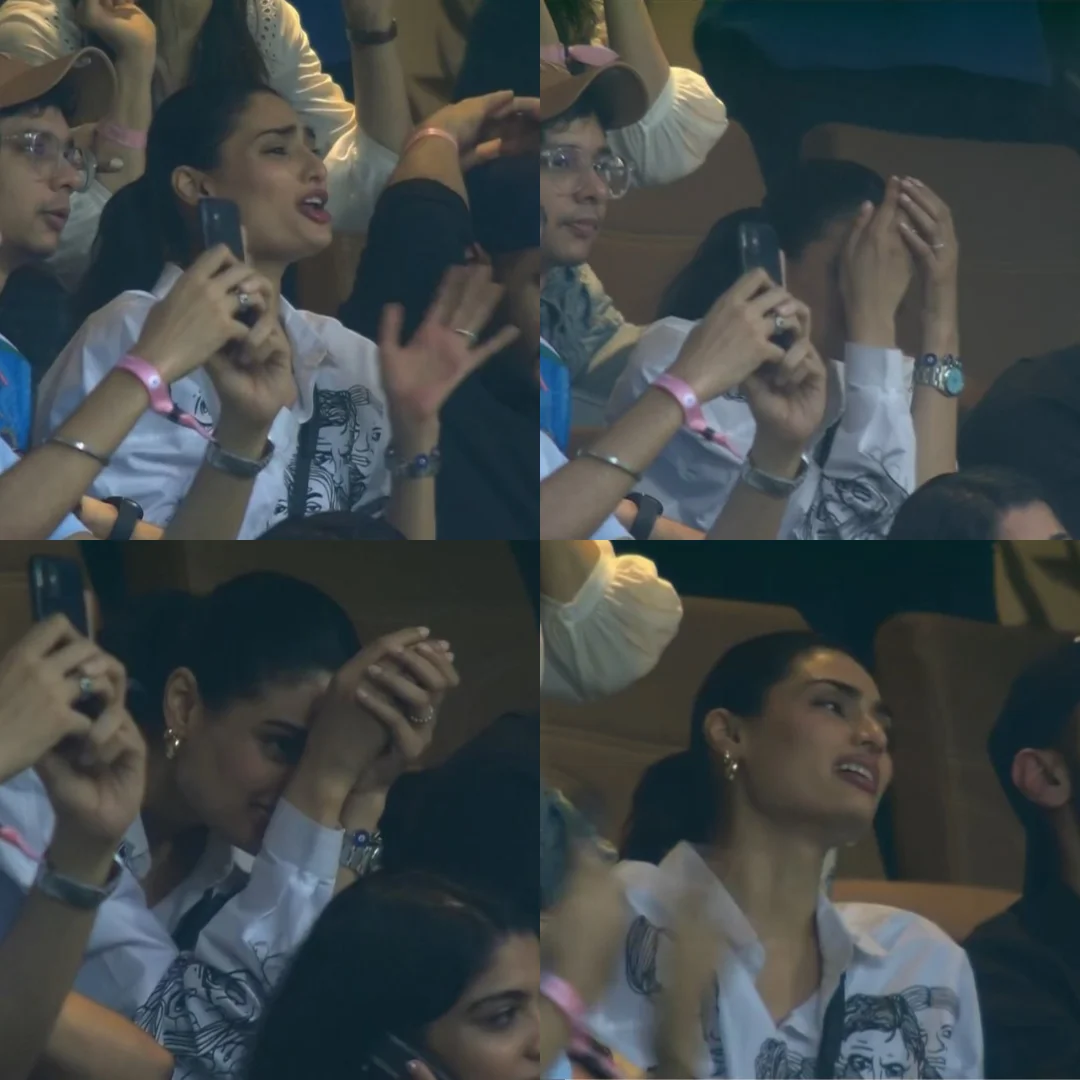 Athiya Shetty's reaction on Shreyas Iyer's wicket