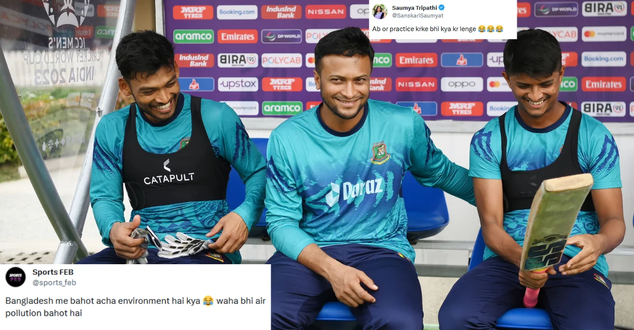 Memes galore as Bangladesh cancel practice session at Delhi ahead of their clash against Sri Lanka – ODI World Cup 2023