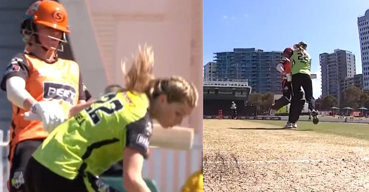WATCH: Beth Mooney collides with Lauren Bell in a hilarious way – WBBL 2023