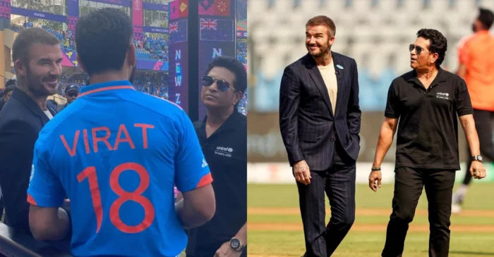 David Beckham, Sachin Tendulkar grace India vs New Zealand semi-final in Mumbai; meet Virat Kohli and other players – ODI World Cup 2023