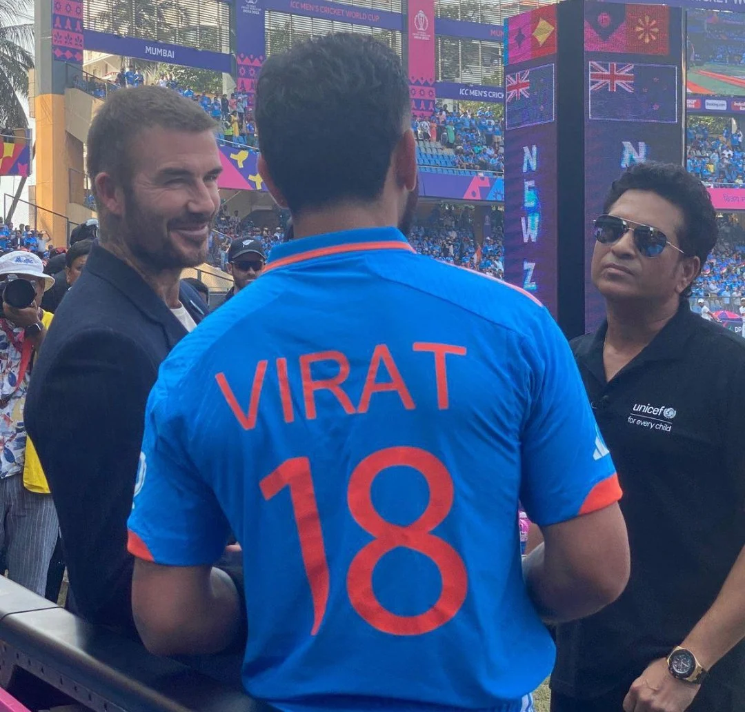 ODI World Cup 2023 IND vs NZ Semi Final: David Beckham and Sachin Tendulkar  attend India vs New Zealand semifinal