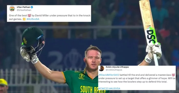 ODI World Cup 2023: Fans and experts roar in admiration as South Africa’s David Miller scores fighting hundred against Australia