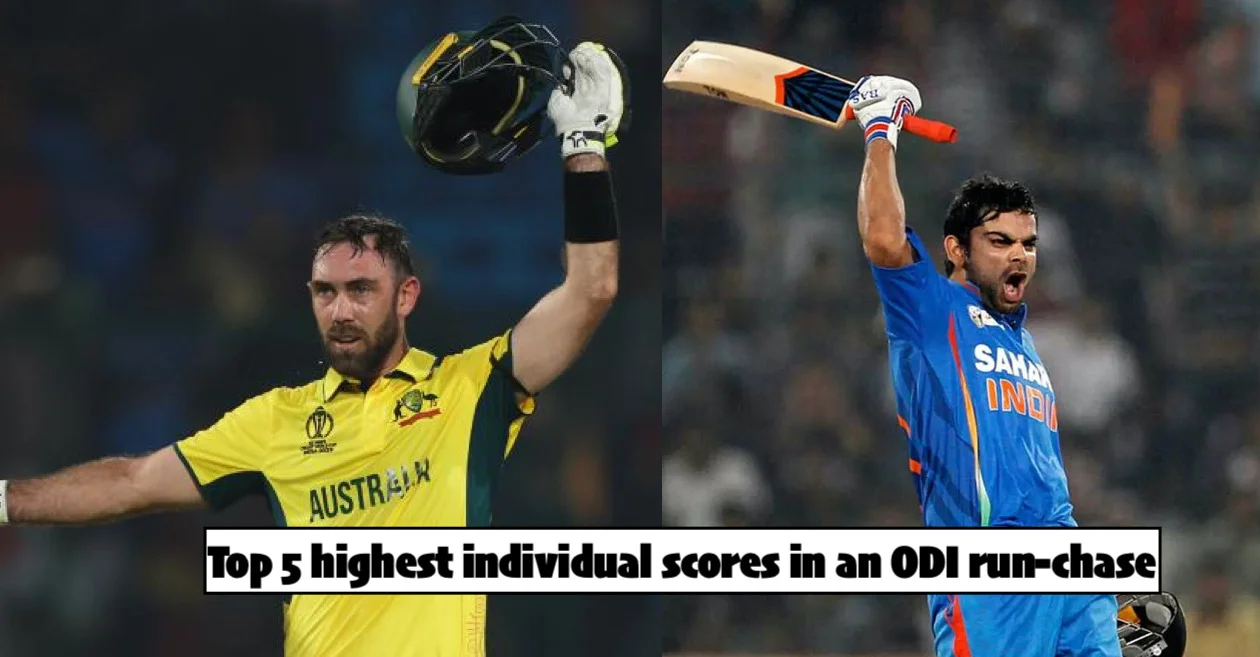 From Glenn Maxwell to Virat Kohli: Top 5 highest individual scores in an ODI run-chase