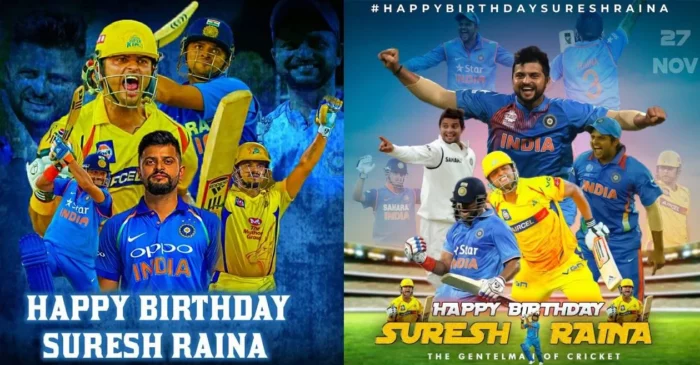 Cricket fraternity and fans extend birthday wishes to Suresh Raina