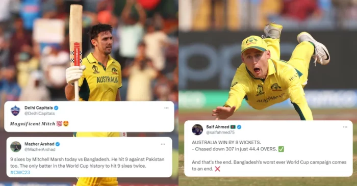 Twitter reactions: Mitchell Marsh’s scintillating ton guides Australia to a comprehensive win over Bangladesh – ODI World Cup 2023