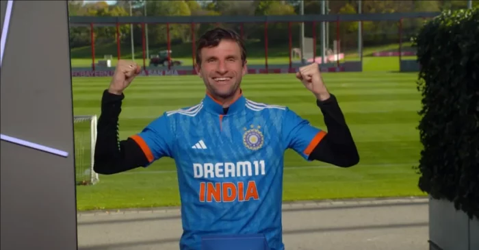 ODI World Cup 2023: Bayern Munich star Thomas Muller flaunts team India’s jersey ahead of semifinal clash