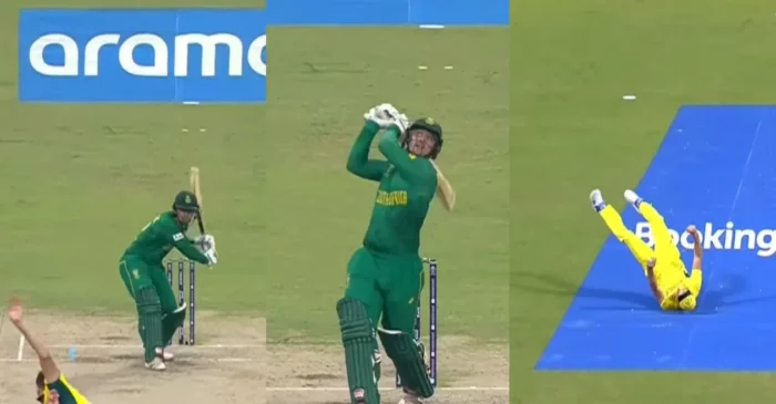 WATCH: Pat Cummins takes a spectacular backward-running catch to dismiss Quinton de Kock during SA vs AUS semifinal – ODI World Cup 2023