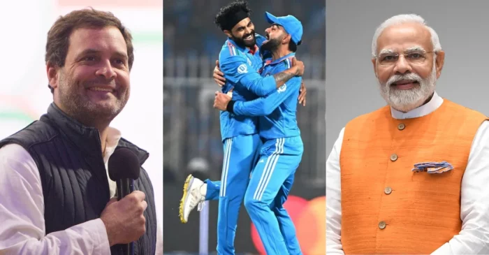 From Narendra Modi to Rahul Gandhi: Politicians react to India’s eighth win and Virat Kohli’s record ton in ODI World Cup 2023