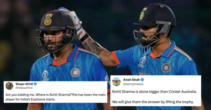 Fans slam Cricket Australia for ignoring Rohit Sharma in their team of ODI World Cup 2023