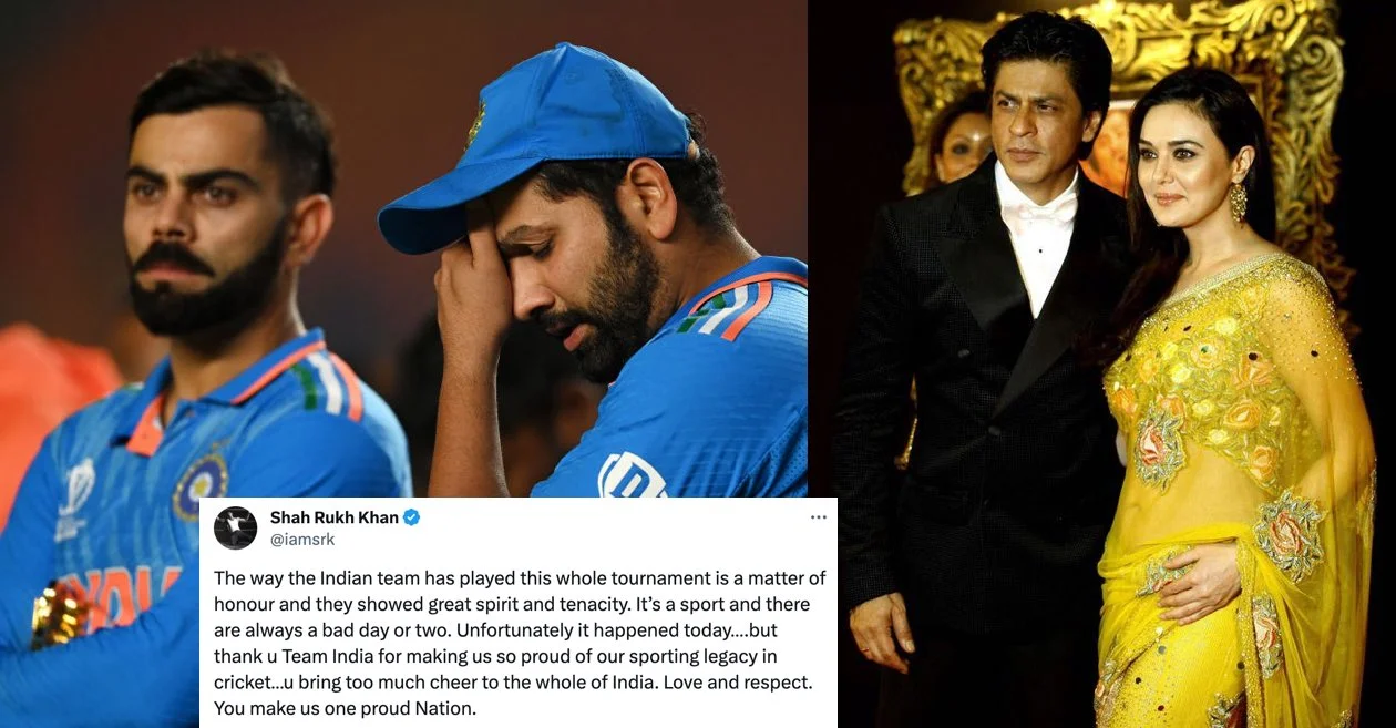 Shah Rukh Khan, Preity Zinta & other Bollywood stars react to Team India’s heartbreaking defeat in CWC 2023 final