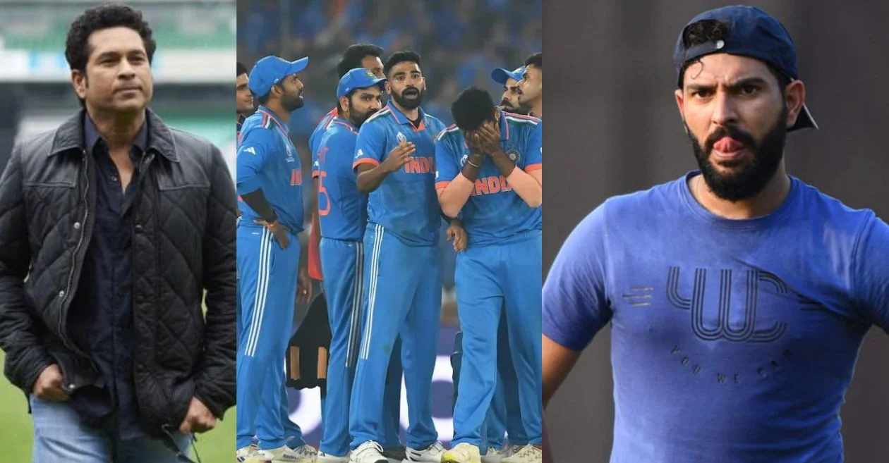 Sachin Tendulkar Yuvraj Singh react after Indias loss in CWC 2023 final
