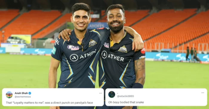 Fans poke fun at Hardik Pandya after Shubman Gill’s ‘loyalty’ statement on being appointed as Gujarat Titans’ captain