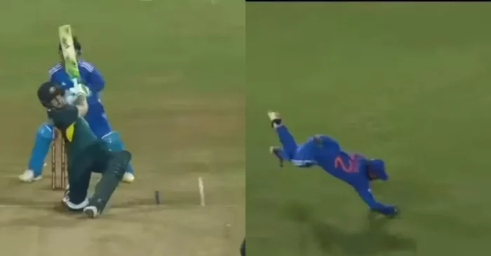 WATCH: Tilak Varma takes a magnificent catch to dismiss Josh Inglis – IND vs AUS, 2nd T20I