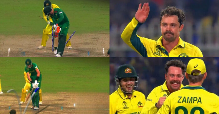 WATCH: Travis Head dismisses Heinrich Klaasen and Marco Jansen on two consecutive deliveries – SA vs AUS, ODI World Cup 2023