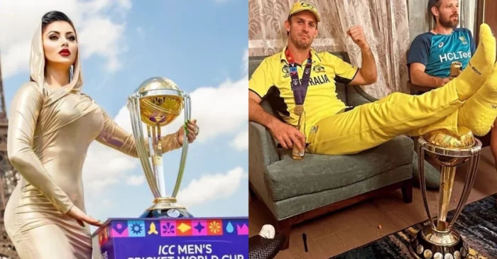 Bollywood actress Urvashi Rautela slams Mitchell Marsh for disrespecting ODI World Cup trophy
