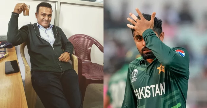 ODI World Cup 2023: Virender Sehwag brutally trolls Pakistan cricket team over semi-final hopes