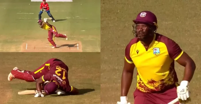 WATCH: Andre Russell’s unbelievable off-balance six steals the show in the second T20I between West Indies and England