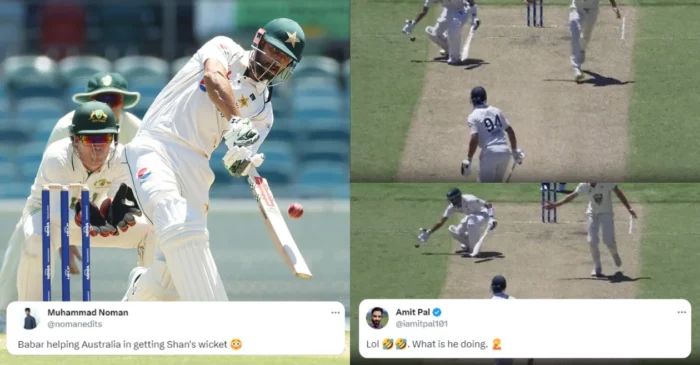 ‘What is he doing?’: Fans react as Babar Azam attempts to catch the ball hit by Shan Masood at the non-striker end – PMXI vs PAK