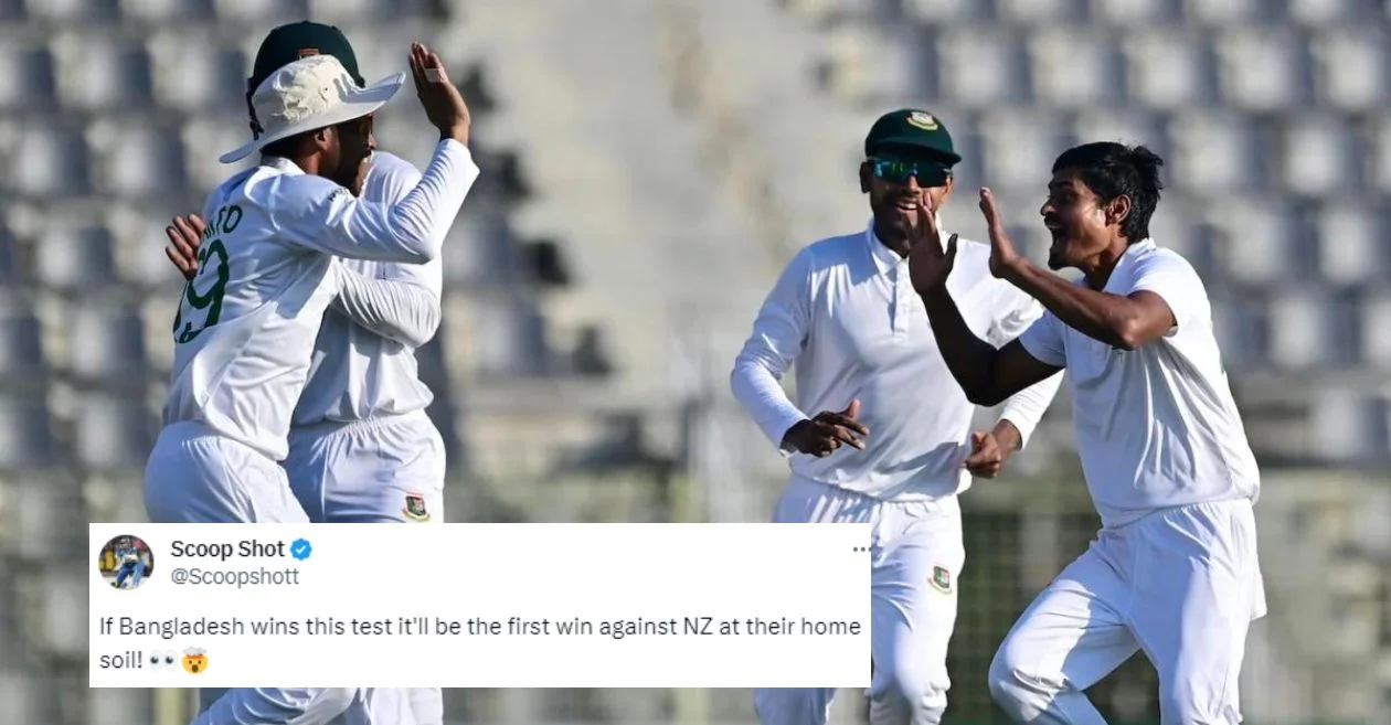 Bangladesh are three wickets away from beating New Zealand in 1st Test