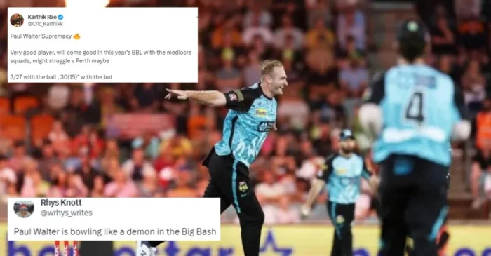 Twitter reactions: Paul Walter sizzles in Brisbane Heat’s emphatic win over Melbourne Renegades in BBL|13