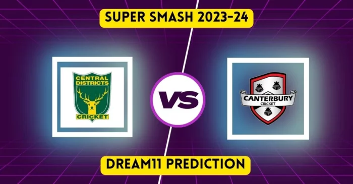 CS vs CTB Super Smash 2023-24: Match Prediction, Dream11 Team, Fantasy Tips & Pitch Report | Central Districts vs Canterbury