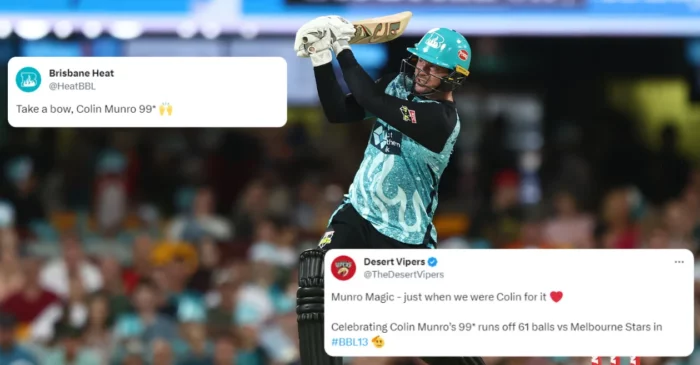 Twitter reactions: Colin Munro’s storming knock guides Brisbane Heat to commanding win over Melbourne Stars in BBL|13