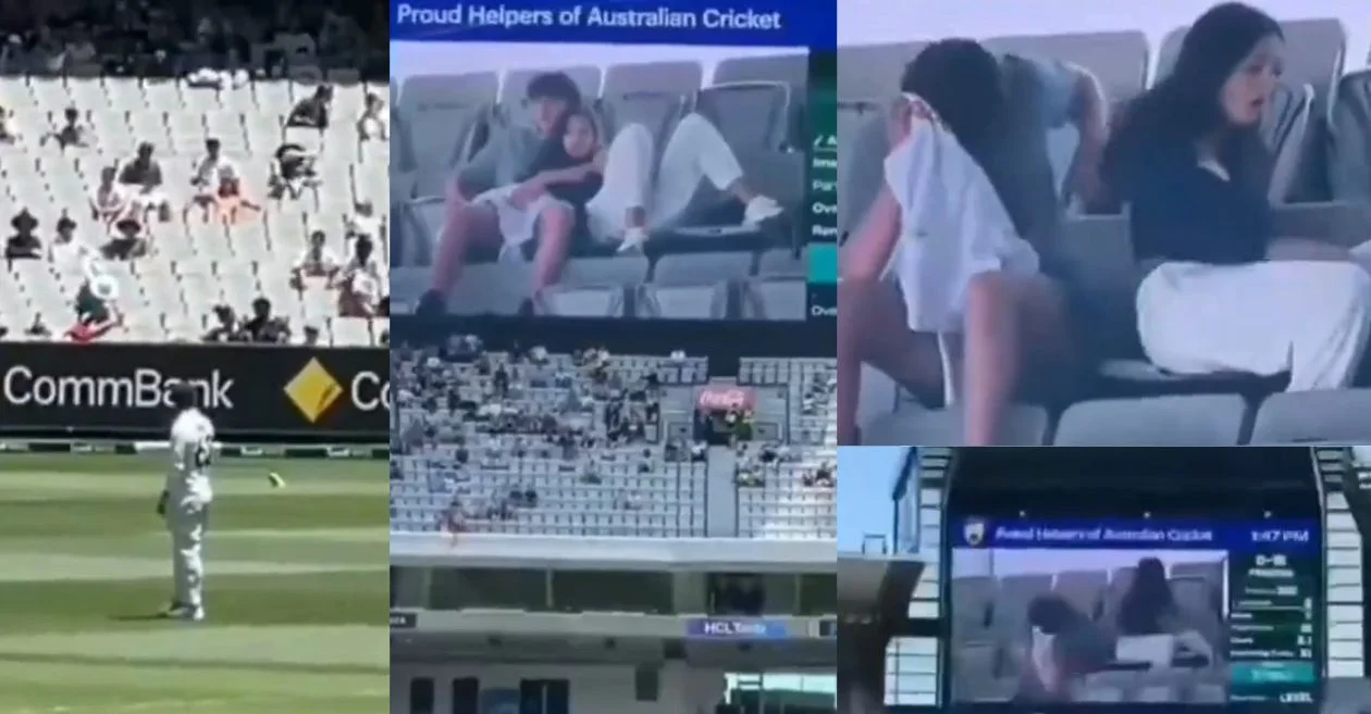AUS vs PAK [WATCH] Comedy scenes at MCG as couple’s awkward moment