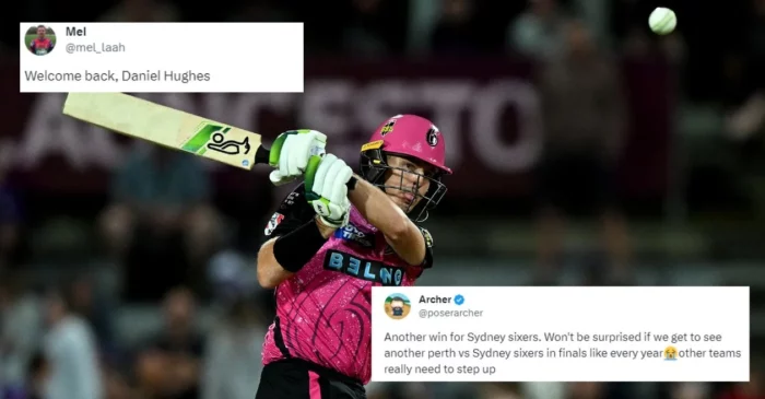 Twitter reactions: Daniel Hughes guides Sydney Sixers to a thrilling victory over Hobart Hurricanes in BBL|13