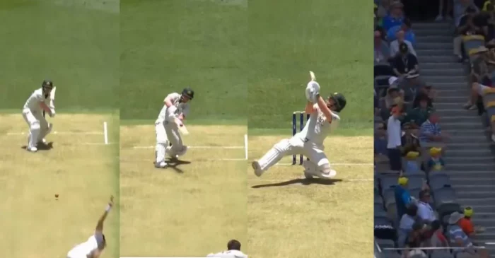 AUS vs PAK [WATCH]: David Warner’s unreal scoop against Shaheen Afridi on Day 1 of Perth Test
