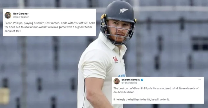 Twitter Reaction: Glenn Phillips’ all-round heroics in 2nd Test help New Zealand level the series against Bangladesh