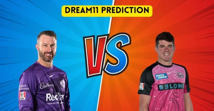 BBL|13, HUR vs SIX: Match Prediction, Dream11 Team, Fantasy Tips & Pitch Report | Hobart Hurricanes vs Sydney Sixers