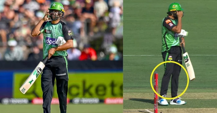 WATCH: Haris Rauf forgets helmet, pads and gloves in Melbourne Stars vs Sydney Thunder clash at BBL|13