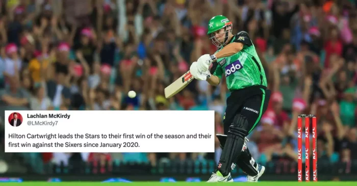Twitter reactions: Hilton Cartwright steers Melbourne Stars to their first win of BBL|13