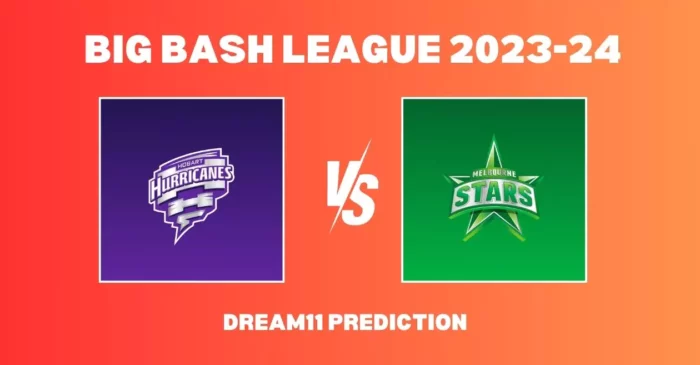 BBL|13, HUR vs STA: Match Prediction, Dream11 Team, Fantasy Tips & Pitch Report | Hobart Hurricanes vs Melbourne Stars