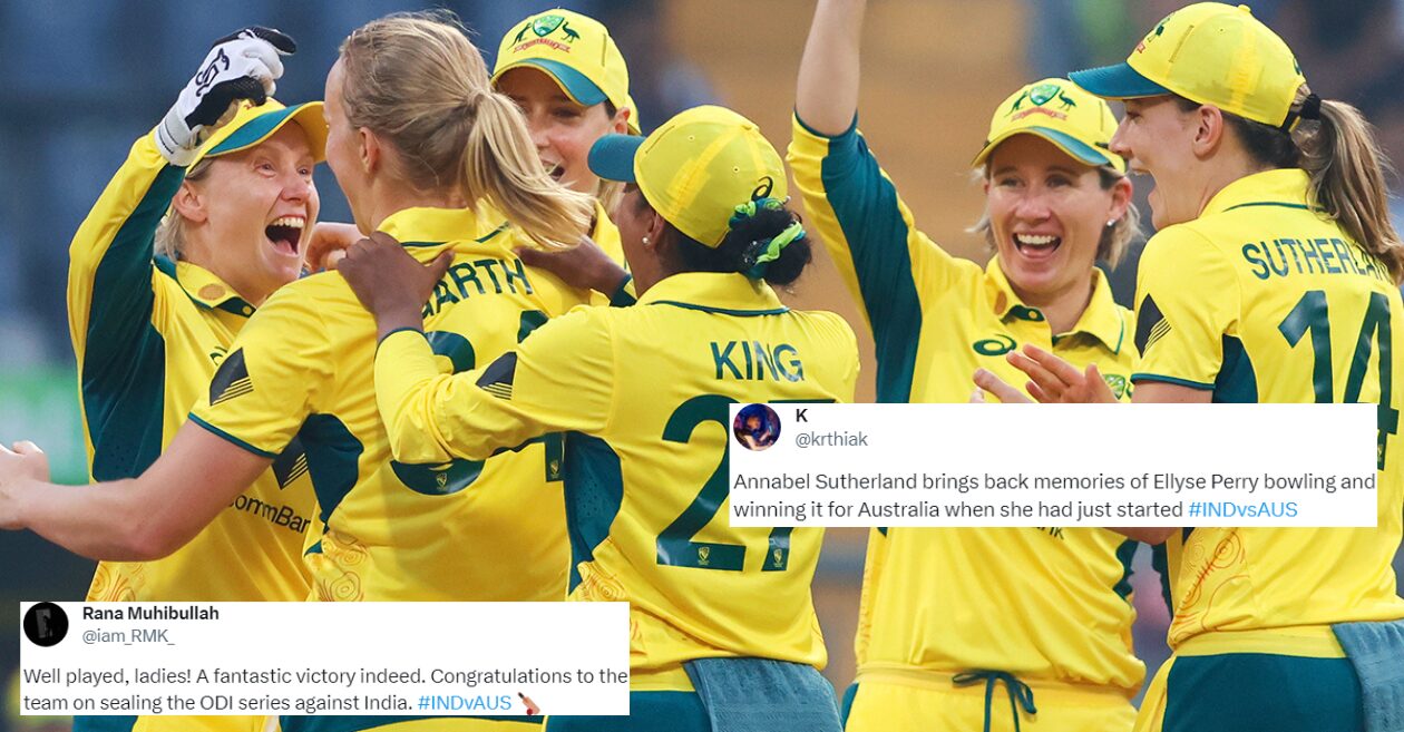 Twitter reactions: India’s sudden collapse propels Australia to series-sealing victory in second Women’s ODI
